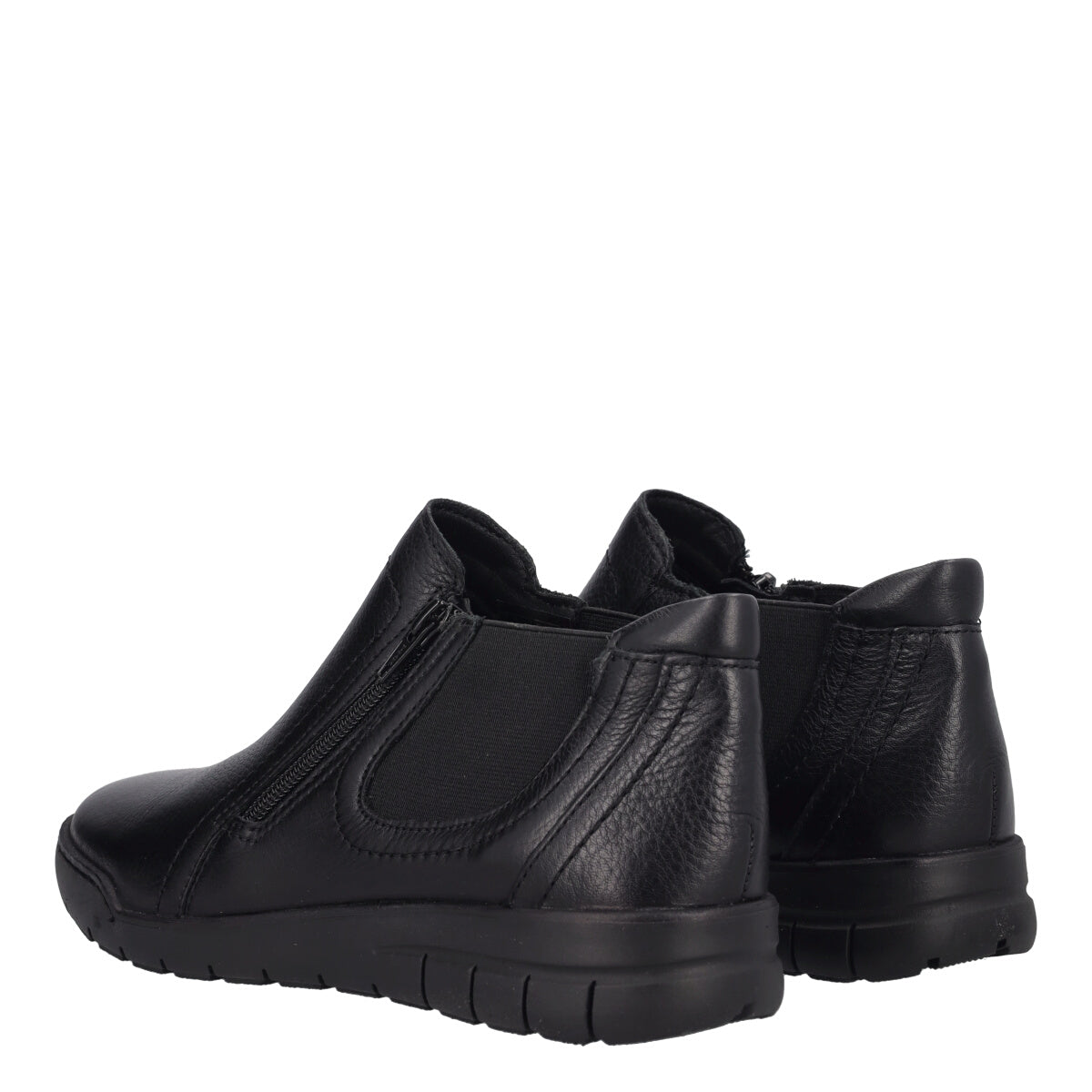 TANIA Stivaletti Donna Neri in Pelle