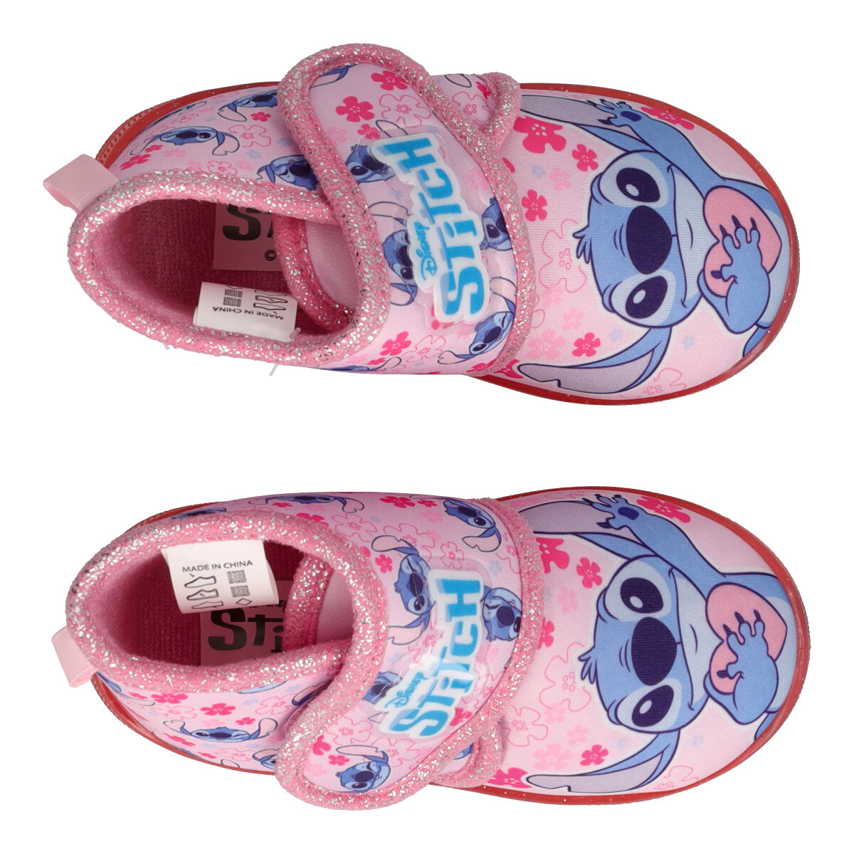 Pantofole Bambina Rosa - Stitch