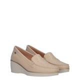 Mocassini Donna Beige