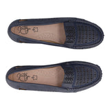 Mocassini comfort Donna Blu