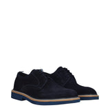 PARK Stringate Uomo Blu in Pelle