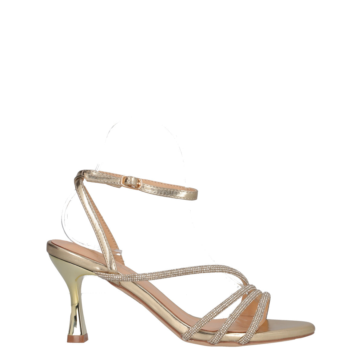 Sandali con tacco Donna Oro