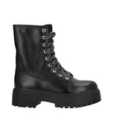 STONE STREET MID LACE UP Anfibi Donna Neri