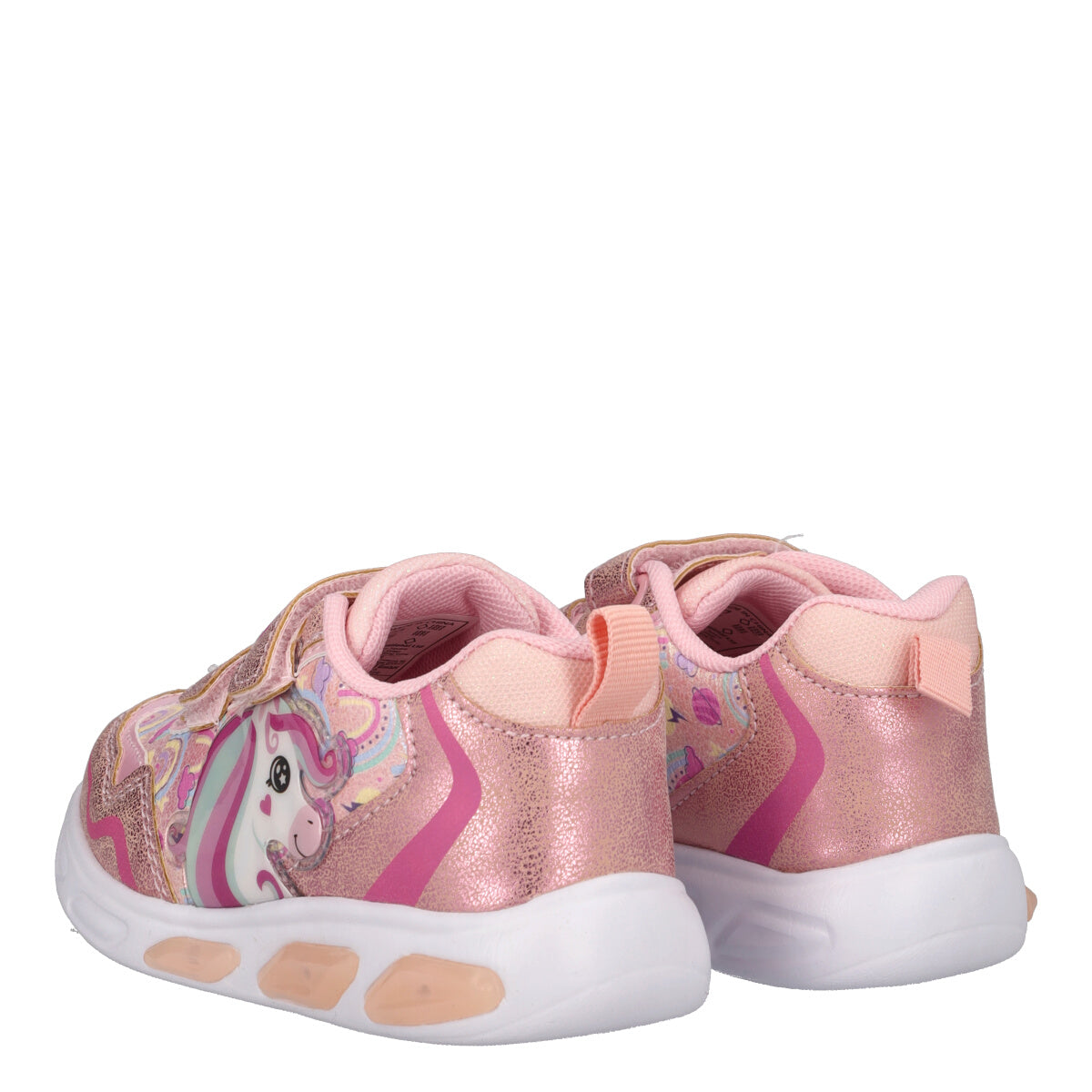 Sneakers Bambina Rosa Unicorn con Luci