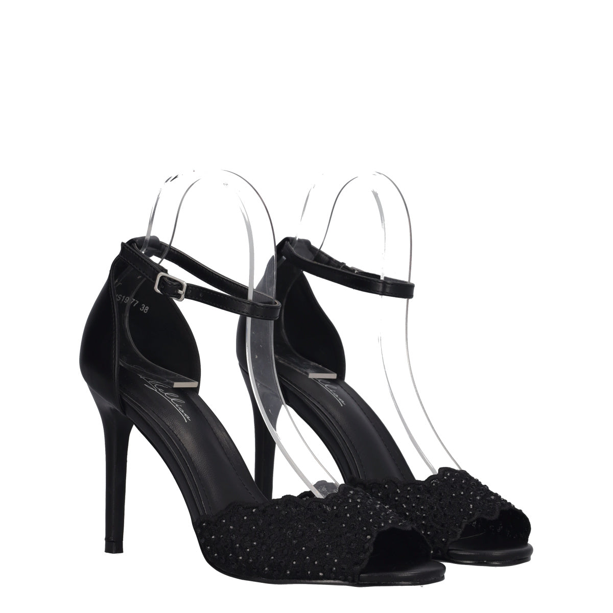 Sandali con tacco 10 Donna Neri