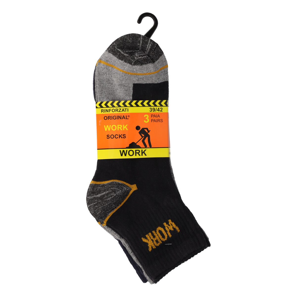 Calze Uomo da Lavoro Blu, Grigio Chiaro e Nere