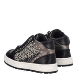 Sneakers Alte Bambina Nere, Argento e Animalier