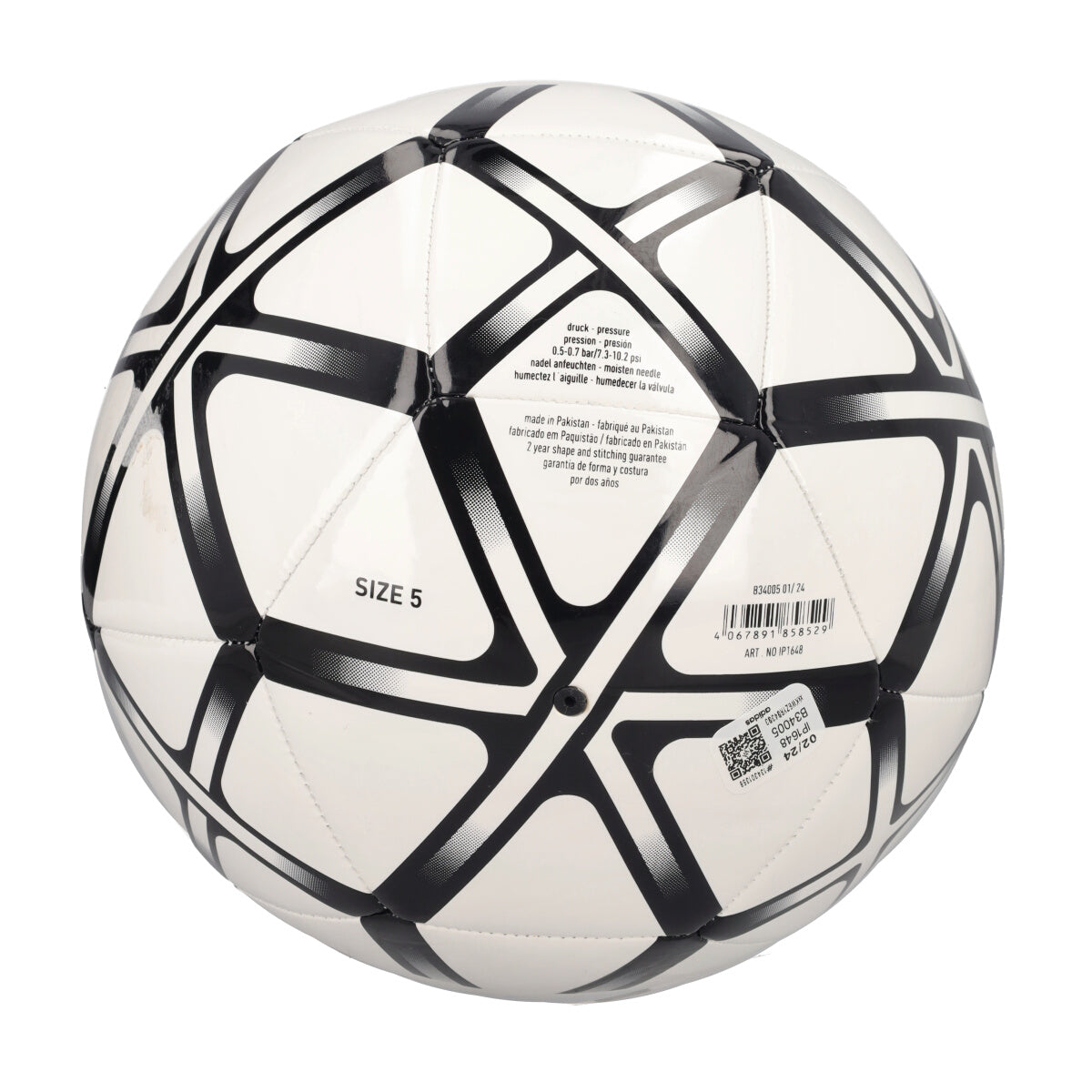 STARLANCER CLB Pallone da Calcio Bianco e Nero