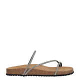 BRIONIA Ciabatte Donna Nere e Argento