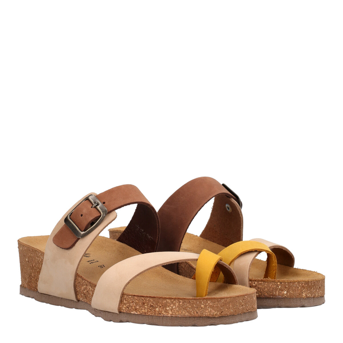 Infradito Donna Moka, Nocciola e Senape