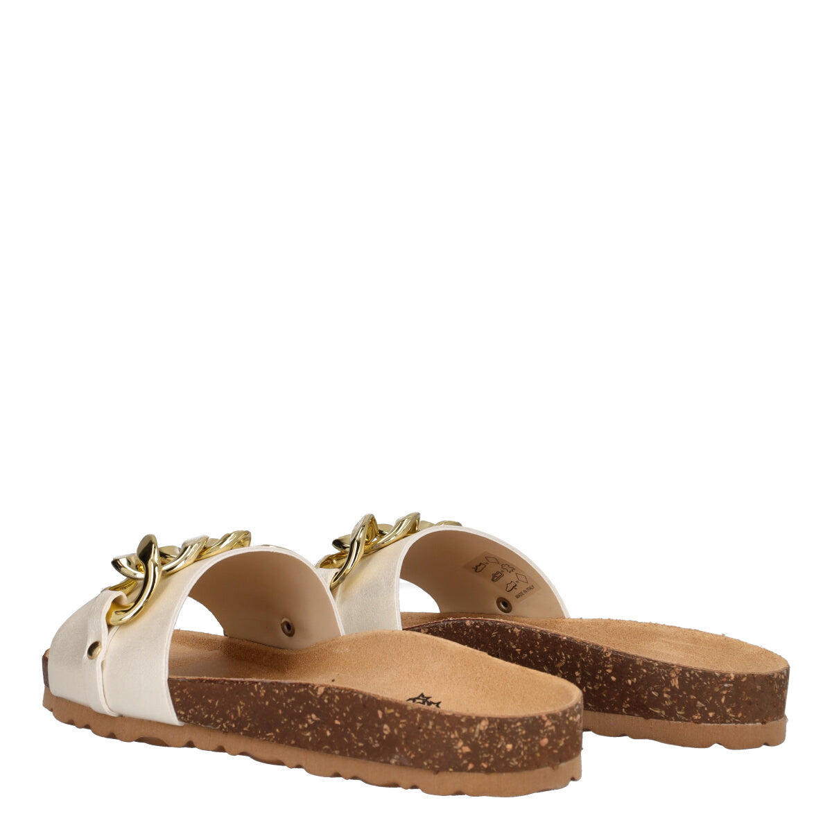 Ciabatte Donna Bianche e Oro