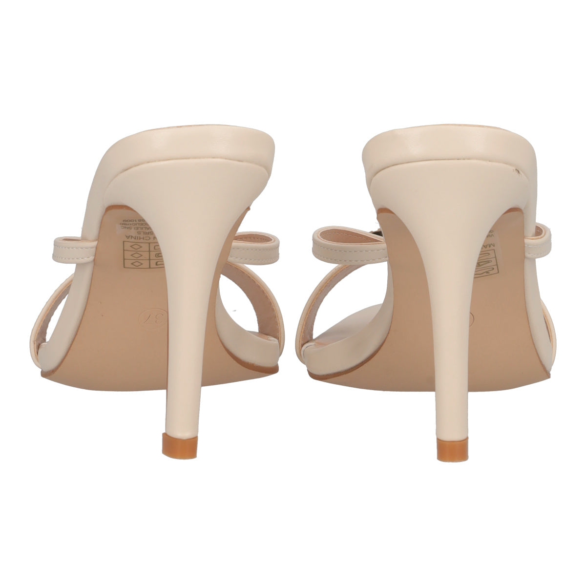Sandalo con Tacco Donna Beige