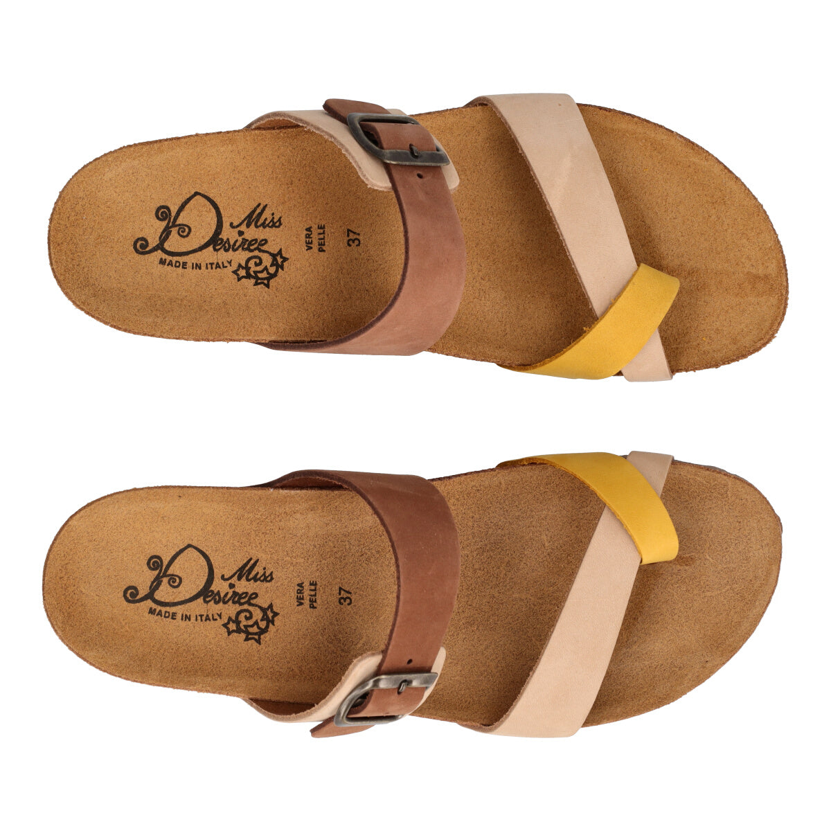 Infradito Donna Moka, Nocciola e Senape