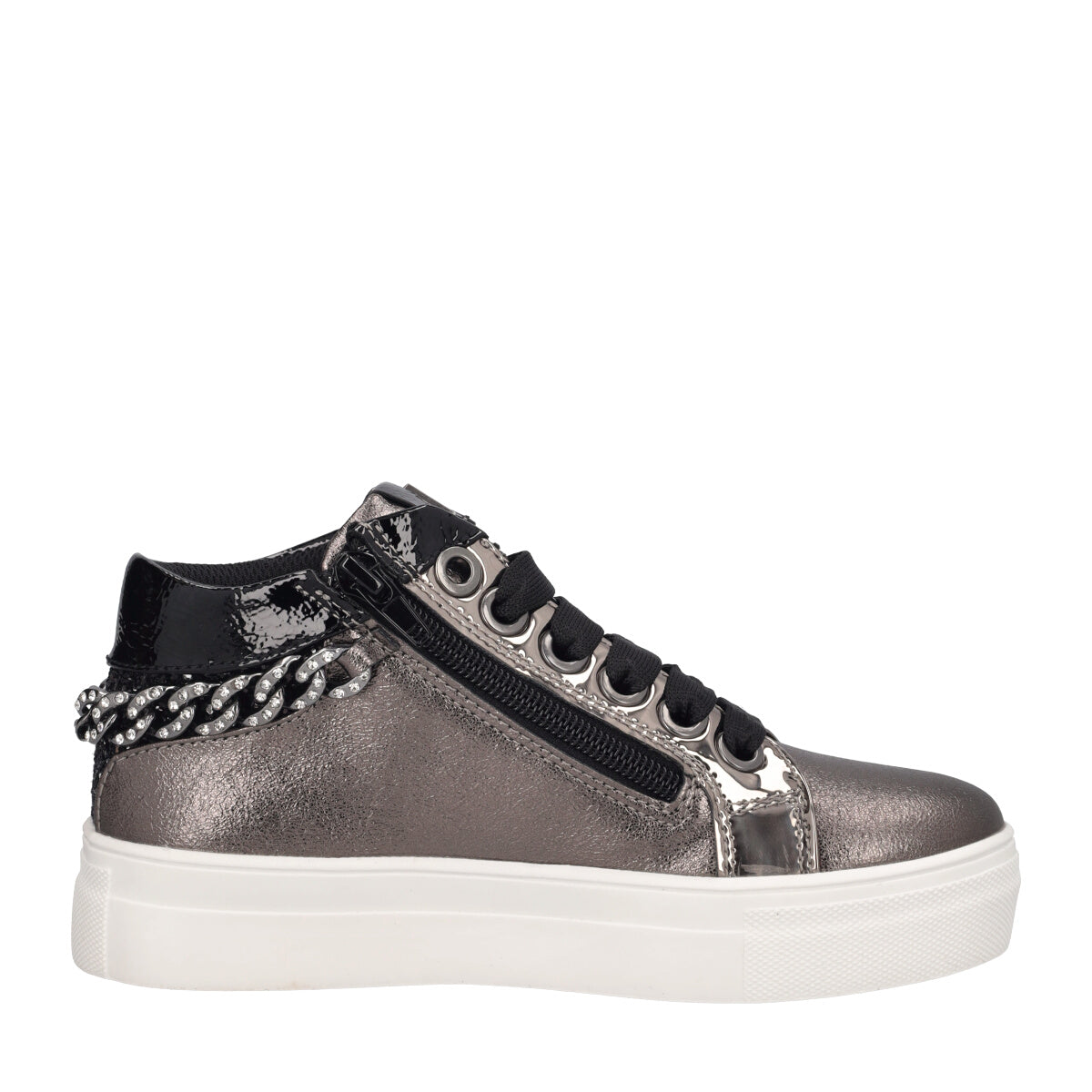 Sneakers Alte Bambina Grigio Fucile