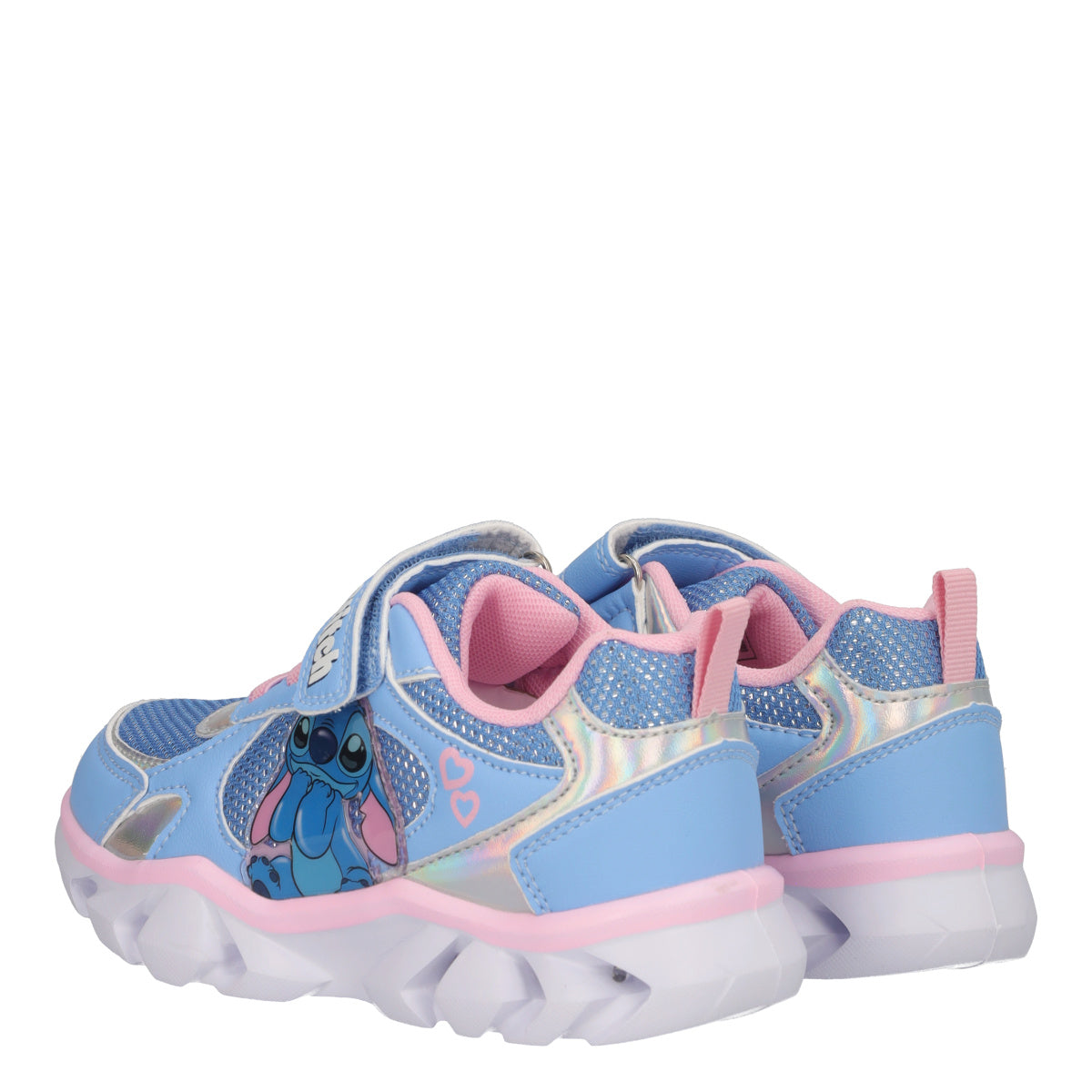 Sneakers Bambina Stitch con Luci Azzurre