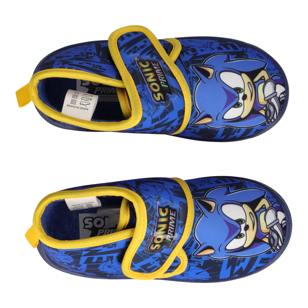 Pantofole Bambino Blu e Gialle - Sonic