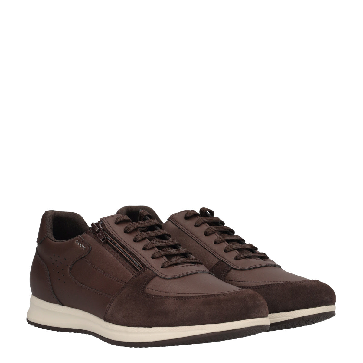 AVERY Sneaker uomo con zip e inserti scamosciati