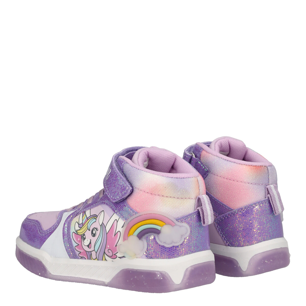 Sneakers Donna Lilla Unicorn con Luci