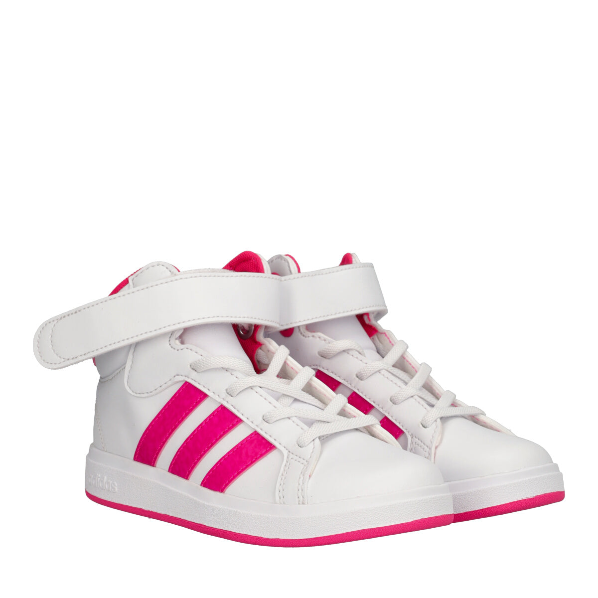 GRAND COURT MID Sneakers Bianche e Fucsia