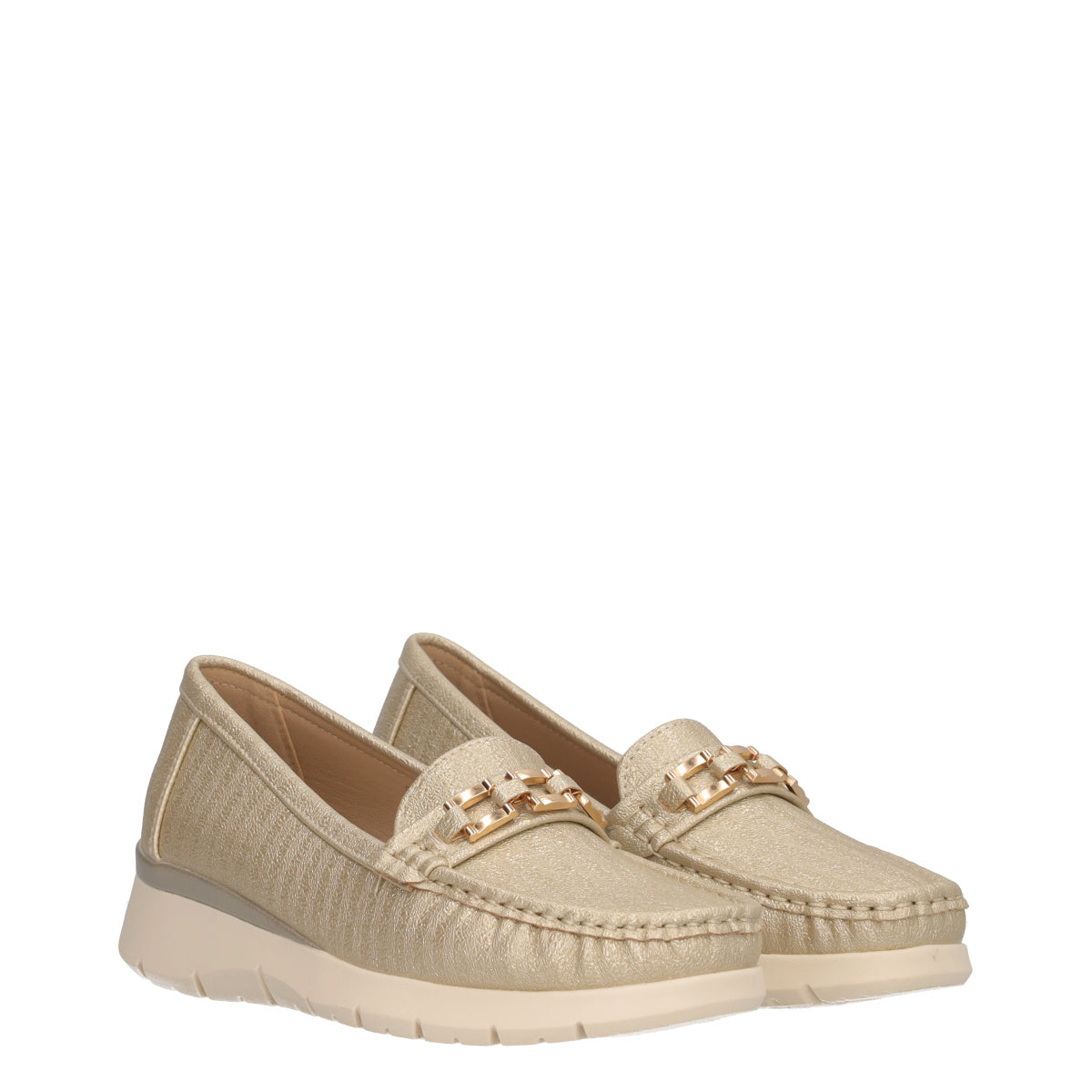 Mocassino Donna Oro