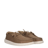 WENDY STRETCH CANVAS Mocassino Slip-on Taupe
