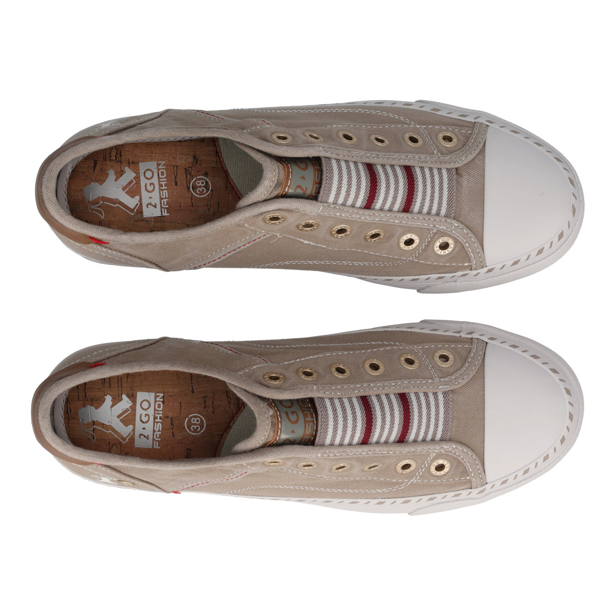Slip-on Sneakers Donna Beige