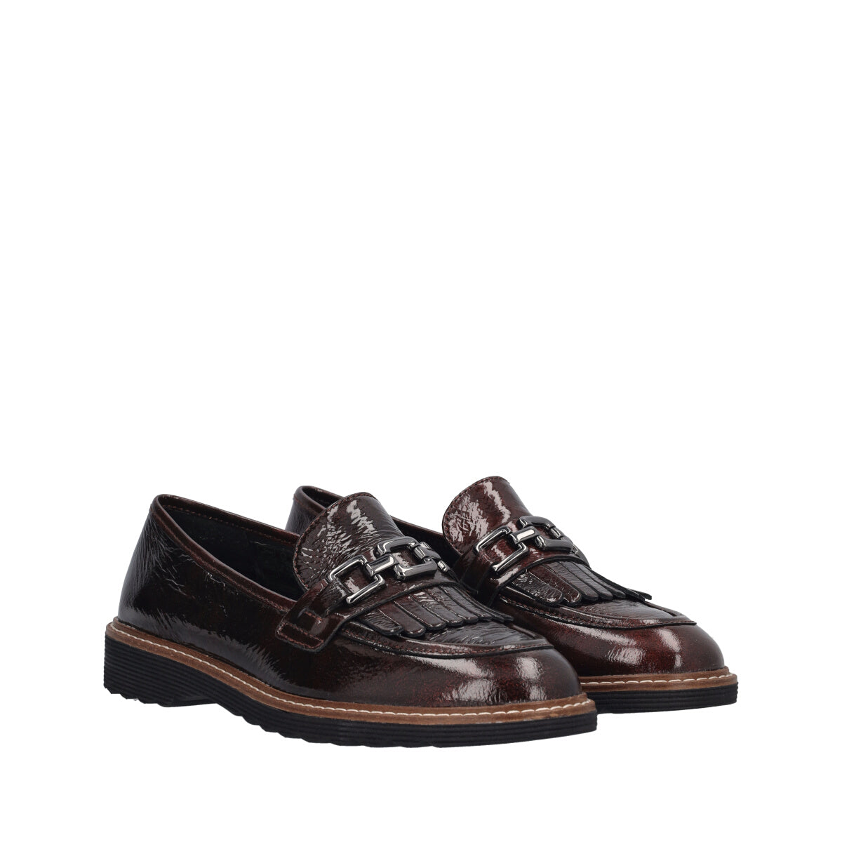 SIMPLY Mocassini Donna Borgogna