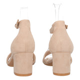Sandali con Tacco Donna Beige