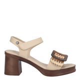 Sandali con Tacco Donna Beige