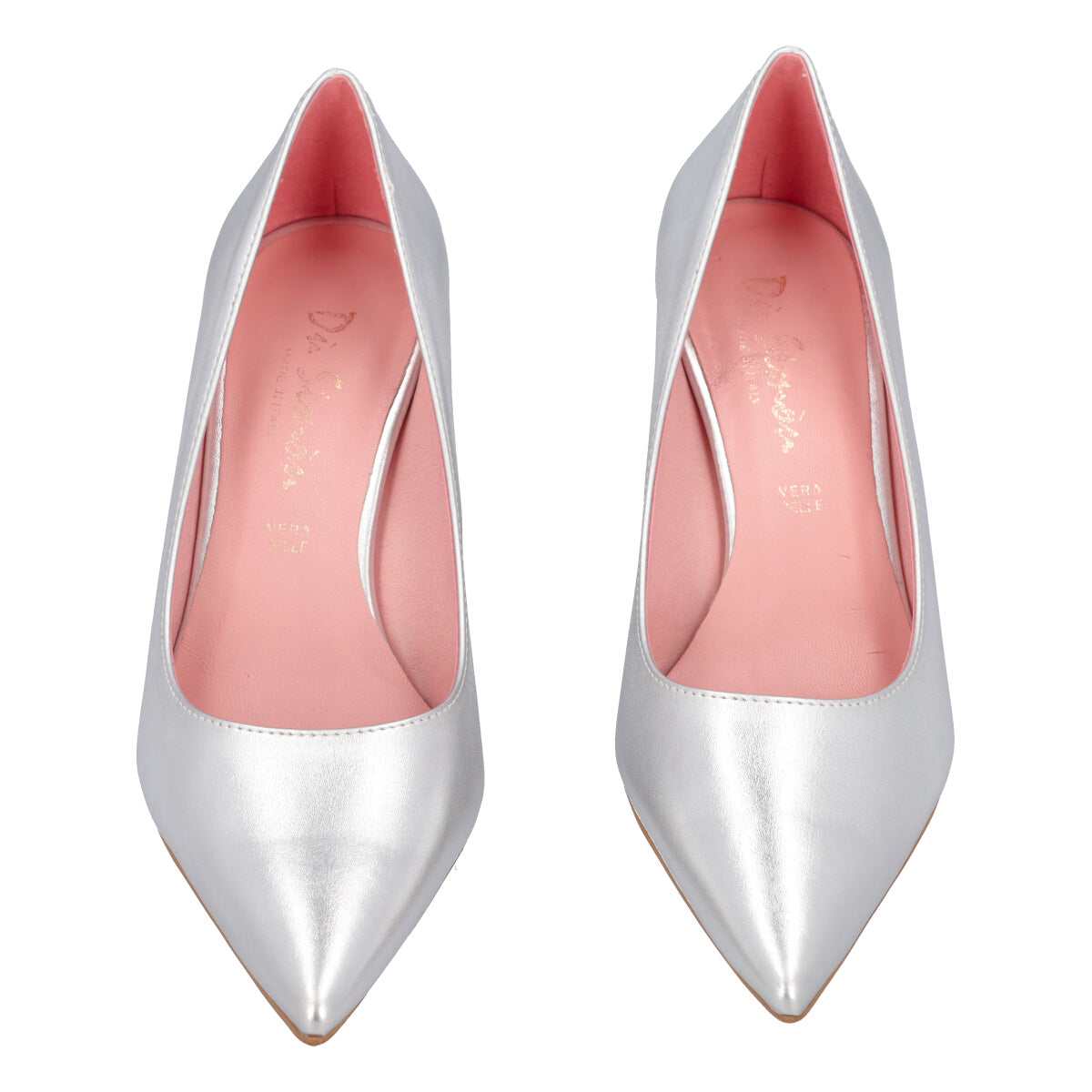 Décolleté argento tacco 8 cm