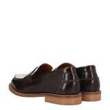 Mocassini Donna Marroni e Burro