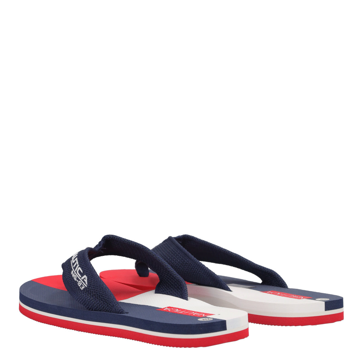 BORA BORA Infradito Uomo Blu, Bianche e Rosse