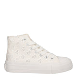 Sneakers Alte Bambina Bianche