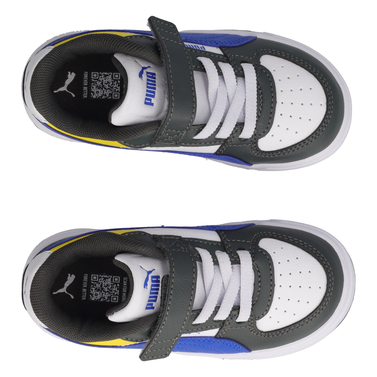 CAVEN III BLOCK AC INF Sneakers Junior Bianche, Grigie e Blu