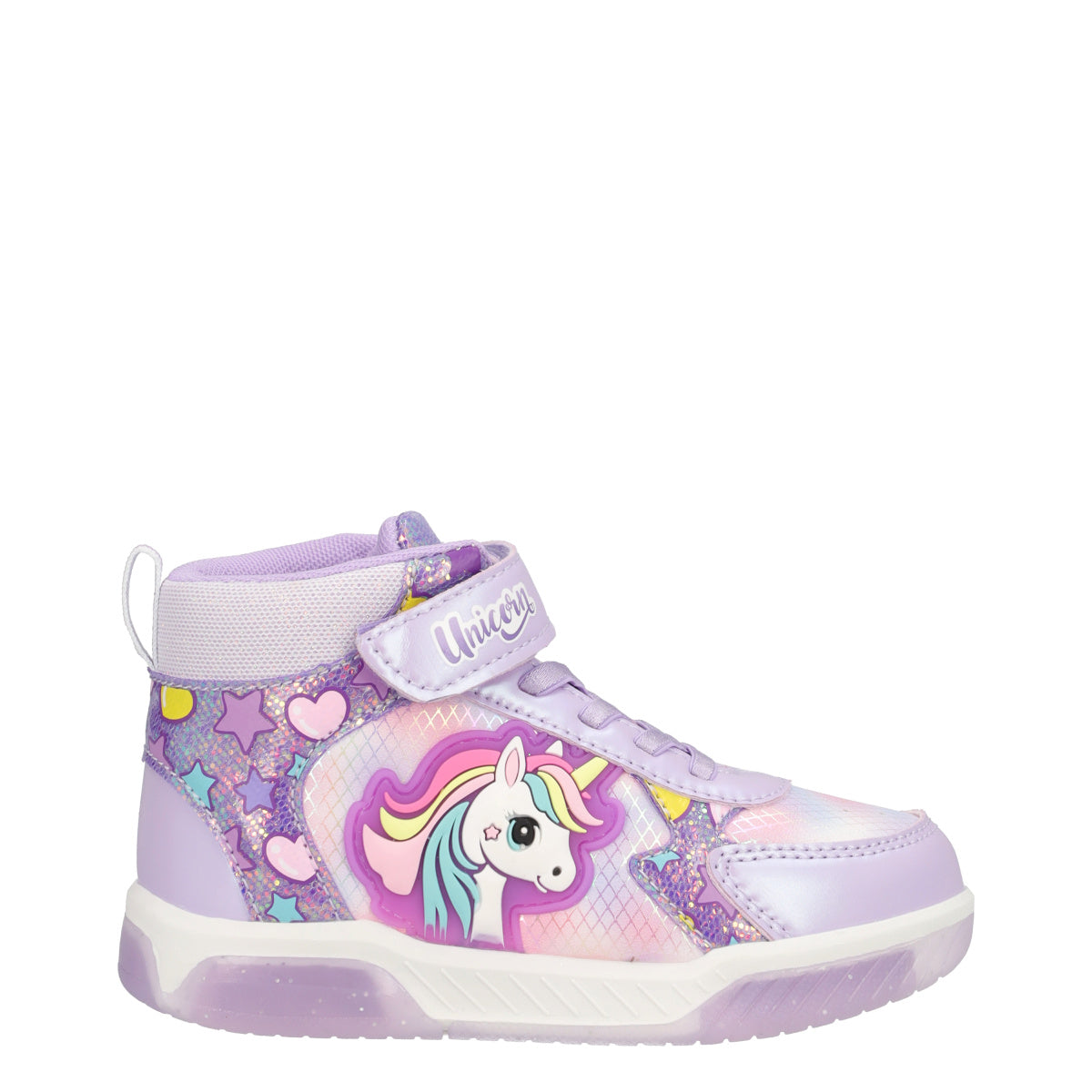 Sneakers Bambina Lilla - Unicorn con Luci