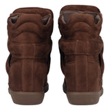 Sneakers Donna Marrone con Zeppa