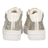 Sneakers alte Bambina Oro e Argento