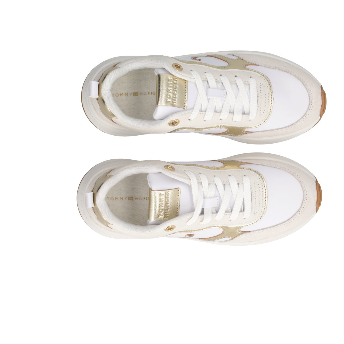 TH CHUNKY RUNNER METALLIC Sneakers Donna Bianche