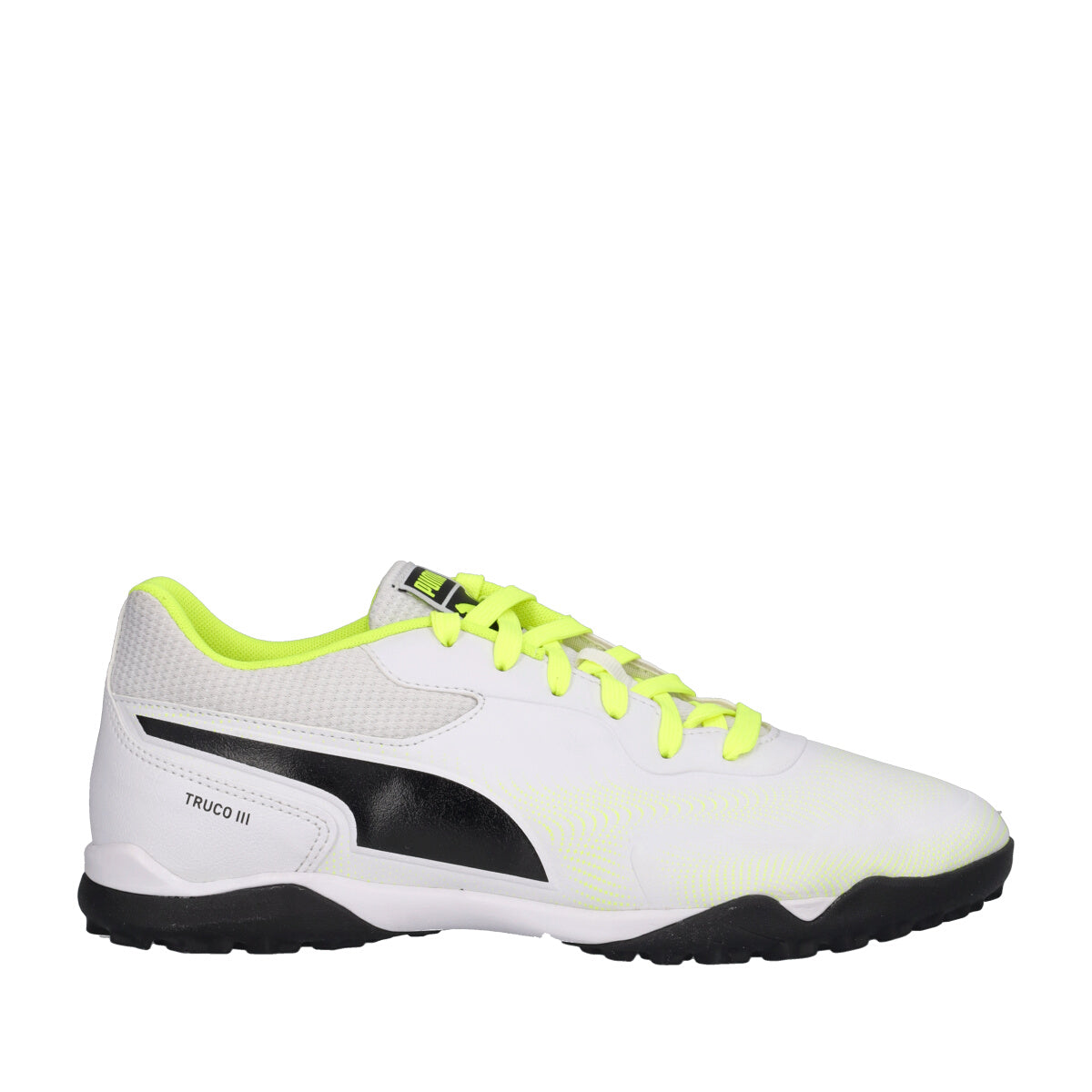 TRUCO III TT Scarpe da Calcio Indoor Uomo Bianche e Gialle Fluo