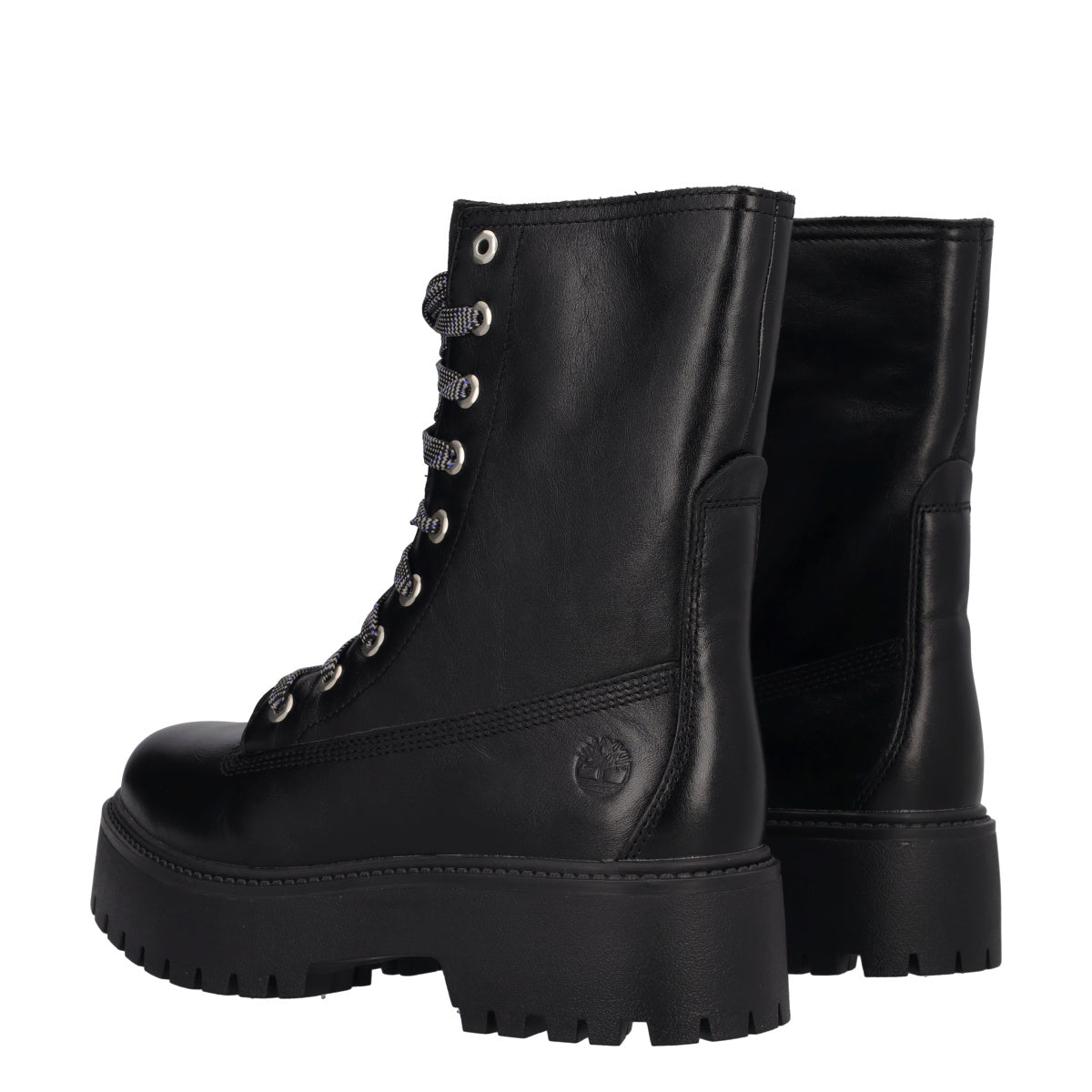 STONE STREET MID LACE UP Anfibi Donna Neri