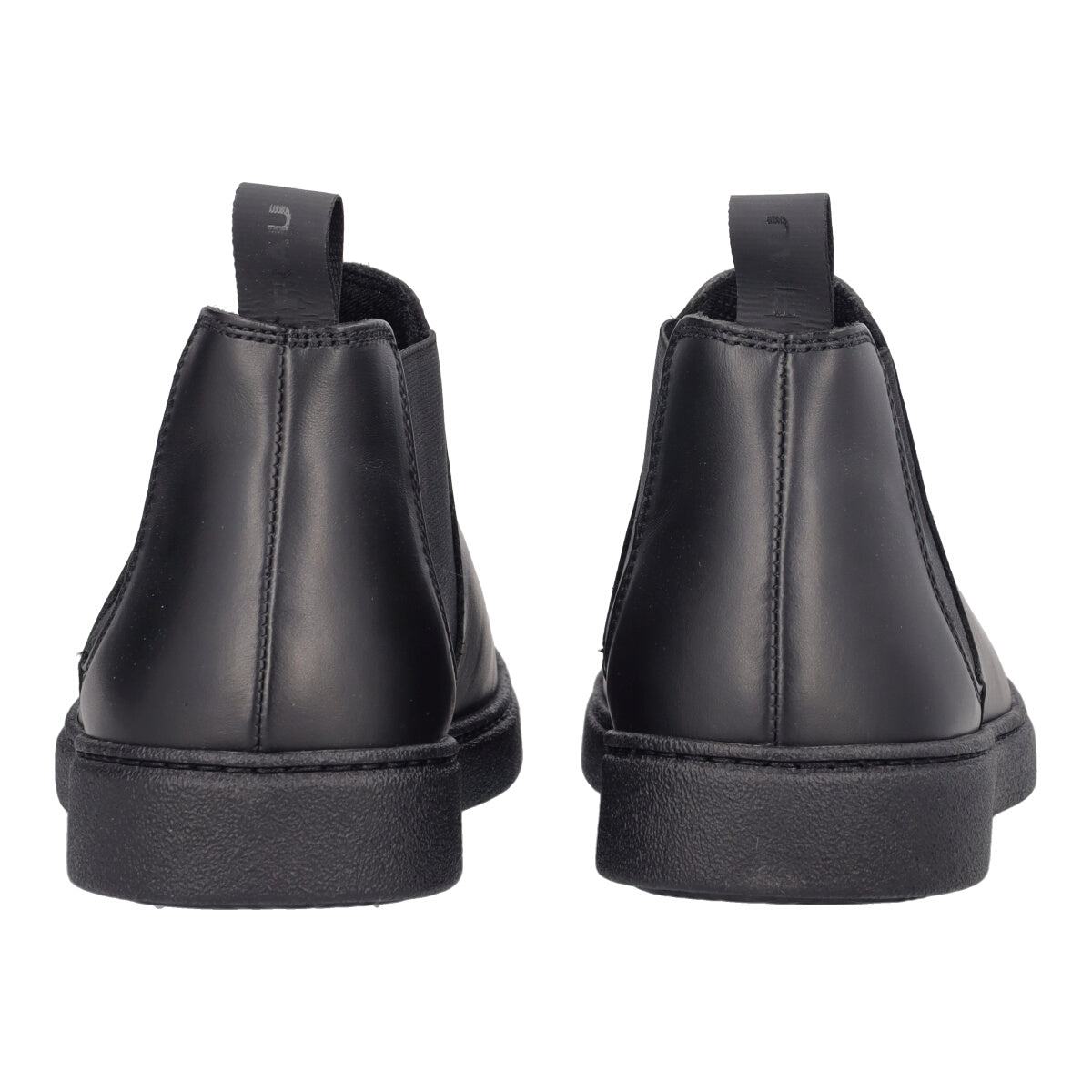 PONCHO Stivaletti Uomo Neri in Pelle