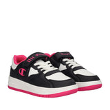 RD25 LOW G PS Sneakers Bassa Bambina Nere, Bianche e Fuxia
