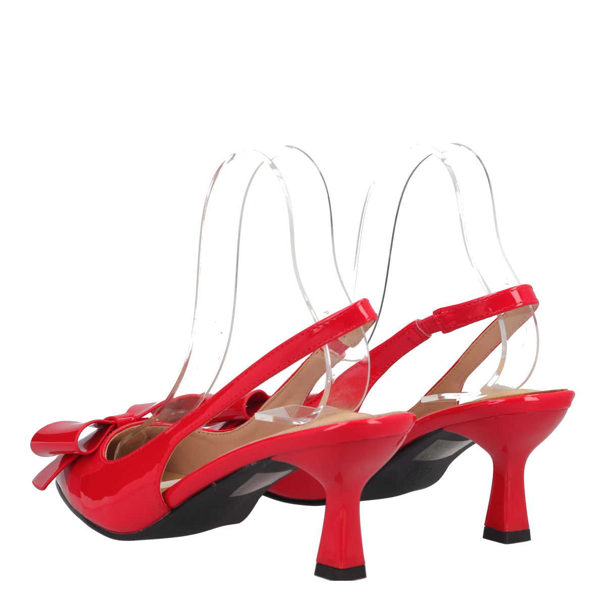 Slingback Donna Rosso Vernice