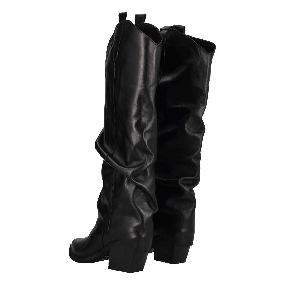 Stivali Donna Neri Texani in Pelle