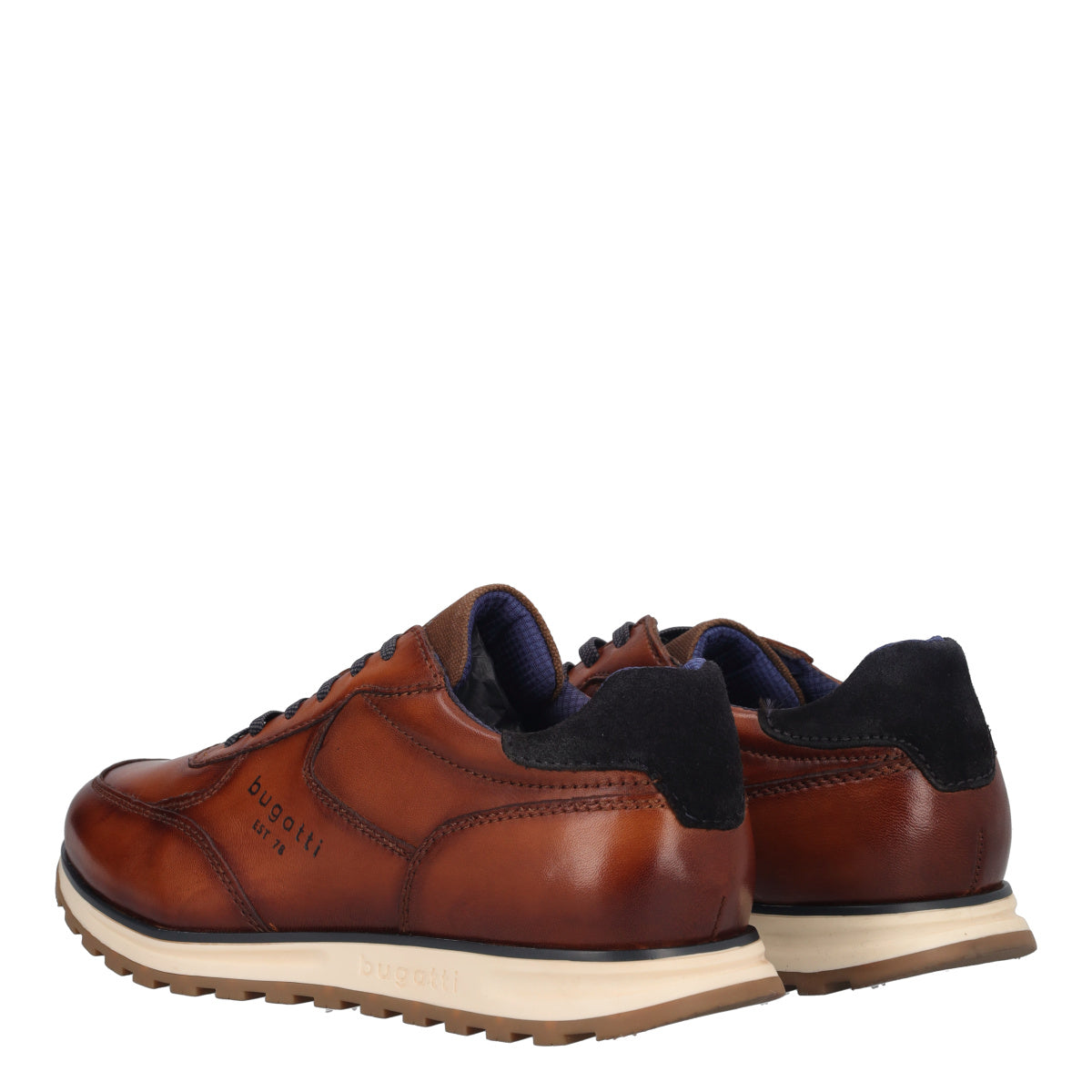 Stringate Uomo Cognac in Pelle