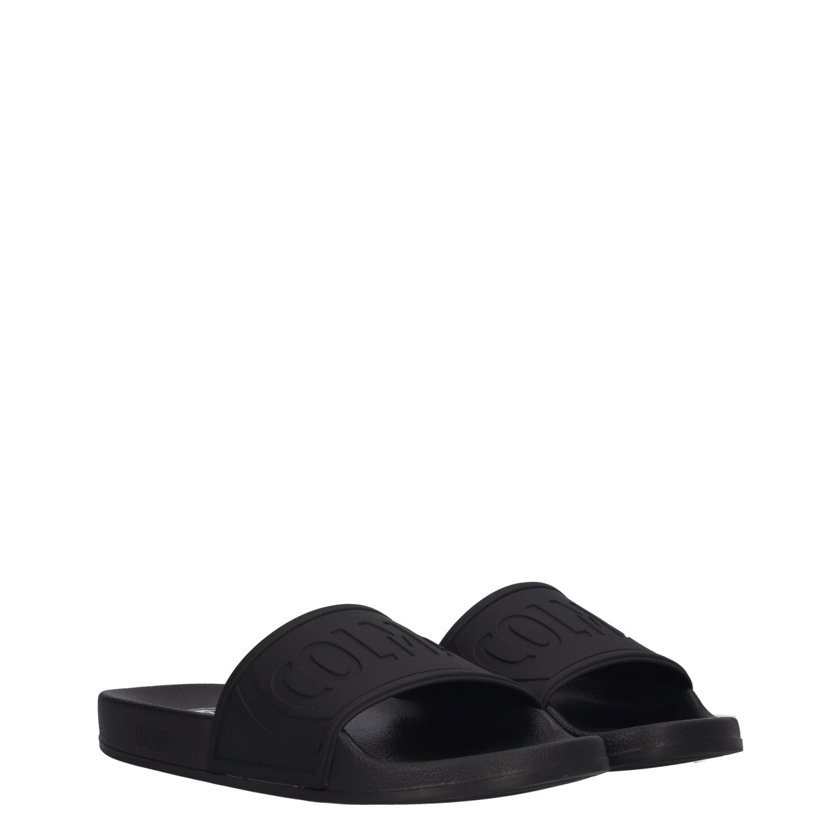 SLIPPER LOGO Ciabatte Mare Uomo Nere