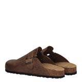 Ciabatte Uomo in pelle Marrone