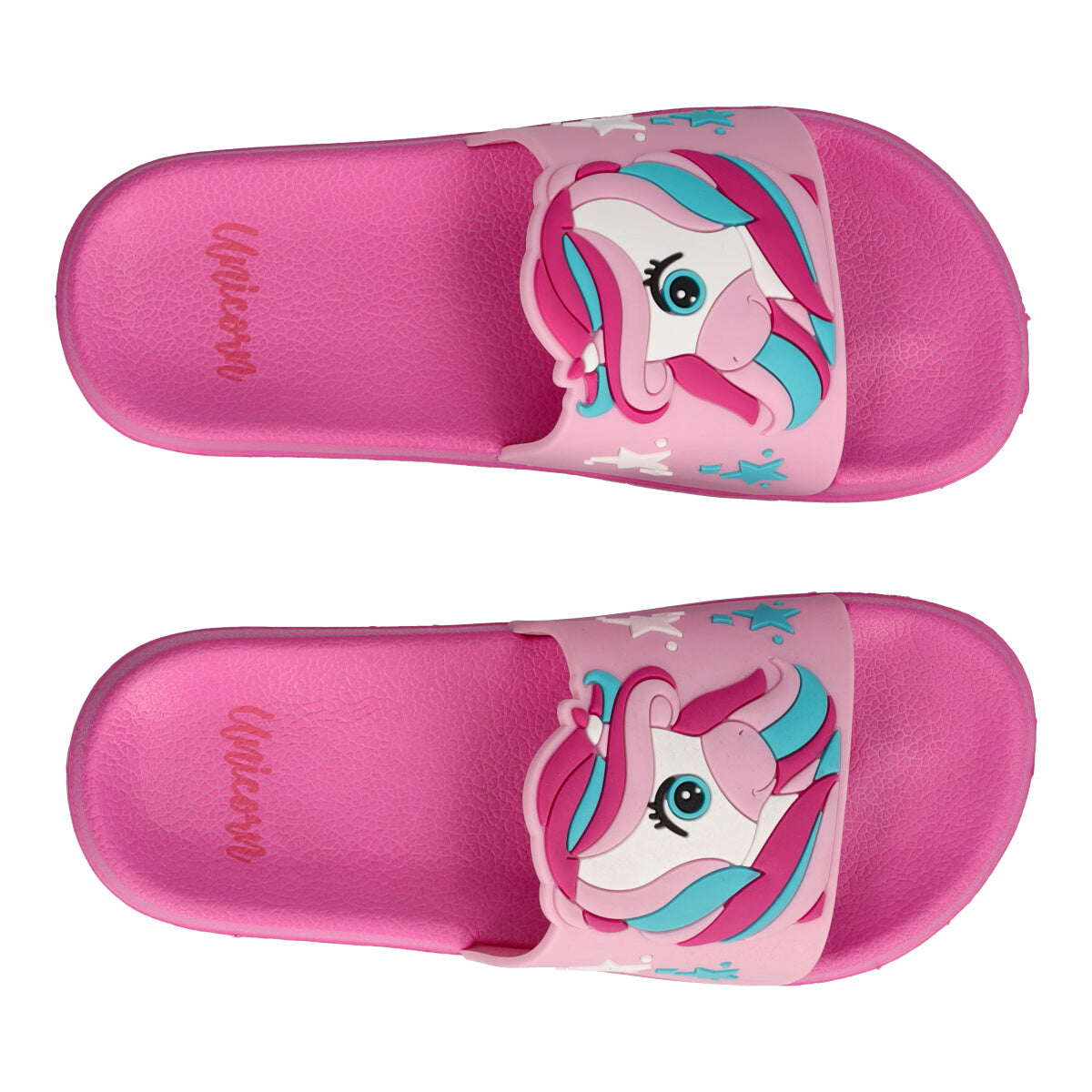 Ciabatte Bambina Fucsia Unicorno