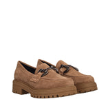 Mocassini Donna Beige in Pelle