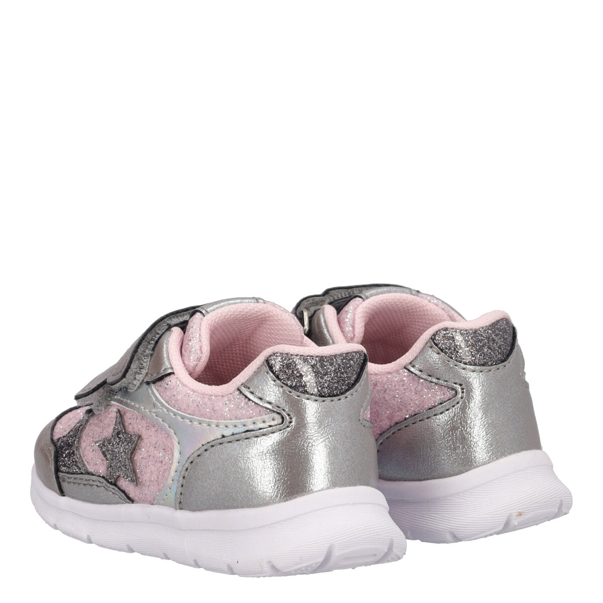 GLASS Sneakers Bambina Argento e Rosa